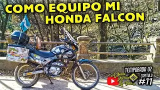 ACCESORIOS HONDA FALCON 400 PARA VIAJAR EN MOTO COMODO Y SEGURO  | VUELTA AL MUNDO EN MOTO | Eban