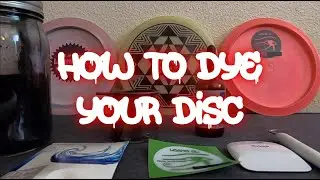 How to Stencil Dye Your Disc Golf Disc | Custom Name Stamps