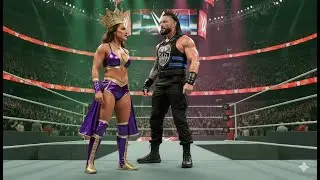 WWE LIVE MATCH  - ROMAN REIGNS VS QUEEN ZELINA WWE SMACK DOWN PT-041 #verticallive