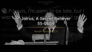 55-0604 Jairus A Secret Believer | William Branham