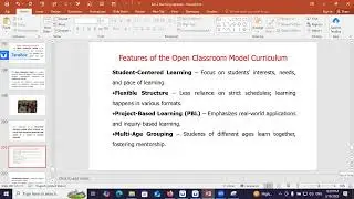 Open classroom Model/Teaching aptitude