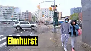 Rego Park - Rainy day in Elmhurst Queens New York