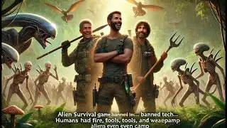 Alien Survival Game Banned Tech    Humans Had Fire, Tools, and Weapons Before Aliens Even Made Cam
