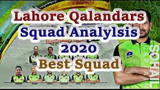 PSL 5 | Lahore Qalandar Squad Analysis | Draft Analysis PSL 2020 | Lahore qalandars