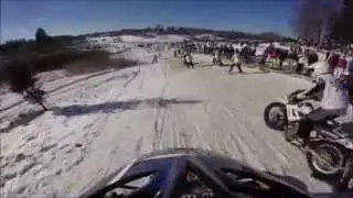 RED BULL skijorings Cēsīs 2015 mēģinājums nr.1  :)