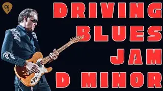 🎸 Driving Blues Jam Track in D Minor | Guitar Backing Track