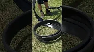INSTALLING THE VIGORO LANDSCAPE EDGING #shortsfeed #shortsviral #shorts