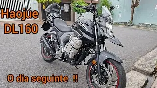 Haojue DL160 ap&oacute;s uma semana de uso!!