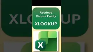 XLookup Basics to retrieve values. #excel #xlookup #retrieve #exceltricks