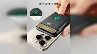 Review: ESR for MagSafe Wallet with Find My Functionality, 5 Cards Holder, RFID-Blocking, Stro...