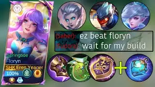 NEW BUILD FLORYN TO DOMINATE ONE SHOT KILL ENEMY | MOBILE LEGENDS