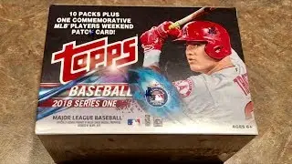 2018 TOPPS BASEBALL CARDS BLASTER BOX BREAK (Opening Packs) Series 1