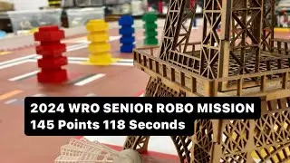 2024 WRO ROBO Mission 145 Points 118 Seconds