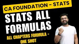 CA Foundation Statistics All Chapter Formula | CA Foundation Stats | CA Foundation Stats Formula