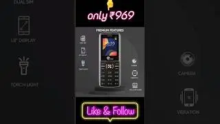 CELLECOR X3 Dual Sim Feature Phone 1000 mAH Battery with Torch Light #shorts