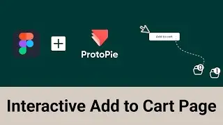 Interactive Add to Cart Page in Figma and Protopie #design #tutorial #animation #education #figma