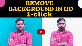 [No App] How to remove background from photo - HD quality | 1-Click me Background Remove | Remove bg