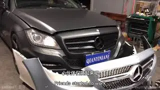 W218, CLS400, Mercedes-Benz CLS300 modified CLS350 new geometric multi-beam LED smart headlights
