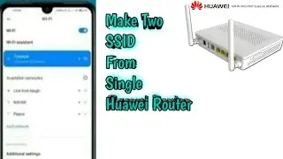 How to make two ssid from one Router//single router two name