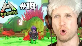 Приручение стего и подземелья койотов!!? 👑 Scythe играет в PixARK #19