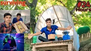 Over Night Survival Challenge in a Tree House 🏡 || #family #survival #challenge