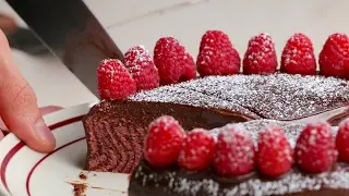 Chocolate Raspberry Zebra Cake