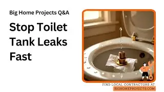 Tank Bolt Seep Test Fill Valve Paper Towel Check