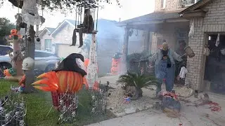 Halloween Yard Haunt Display | Trick or Treating | Halloween Night 2021
