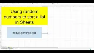 Rand function in sheets