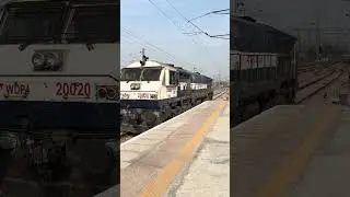 Twin EMD in one Scenario Running Light at Rewari Junction #railway #train #locomotivepower #rail
