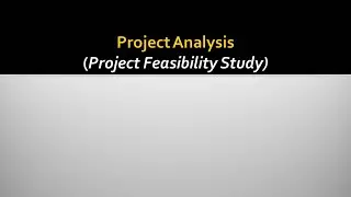Project Analysis (Project Feasibility Study)
