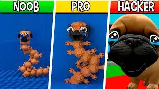 LEGO Sad Pibble : Noob, Pro, HACKER! / (ROBLOX Hungry Worm)