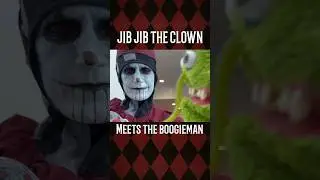 Jib Jib the Clown Meets the Boogieman! #shorts #boogiemanpuppet #puppet #cosplay #comedy