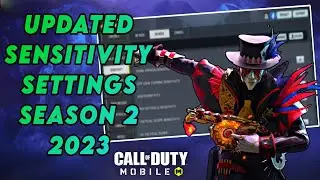 🔥BEST UPDATED SENSITIVITY SETTINGS in SEASON 2 COD MOBILE | BEST SETTINGS FOR BATTLE ROYALE(2023)