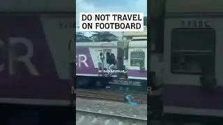 Do not travel on footboard #travelsafely #railways #indianrailways