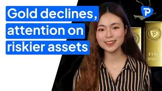 Gold declines as attention shifts to riskier assets