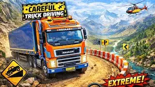 One Mistake = Game Over | Careful Mountain Truck Driving Gameplay 😰