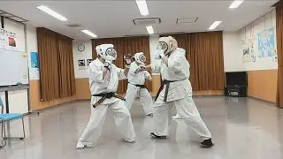 2組同時の組手稽古⑪