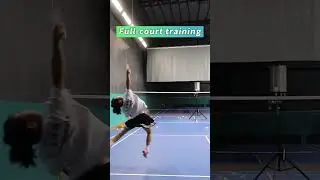 How many sets can you persist in this badminton full-court training program?#ADIBO serve machine