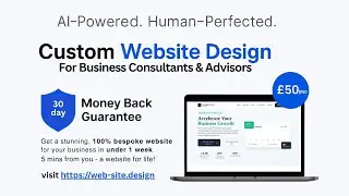 Business Consultant Website Design | Consulting Web Development | AI-Powered &pound;50/Month