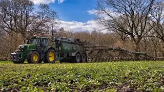 Gülle 2022 mit John Deere 6250R und Samson PG II   //  Landwirtschaft in Dithmarschen