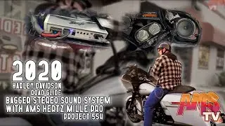 2020 Harley Road Glide Bagger Stereo Sound System with AMS Hertz Mille Pro project 554
