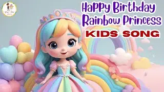 Happy Birthday Rainbow Princess | Kids Song | Nursery Rhyme | Polo Pal Rhymes