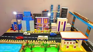 Modern City model for Science Exhibition | Smart City Model Kaise Banaen | How to make model of city