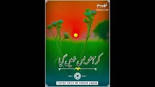 Shoaib Anjum Poet || Thaheem Production || Sad Punjabi Dohra Status || Latest Mushaira Videos Status
