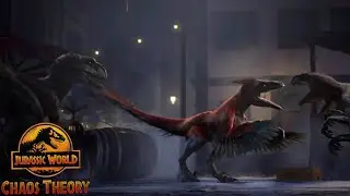 Pyroraptor Vs Atrociraptors Ghost, Panthera and Tiger| Jurassic World Chaos Theory Season 3 Clip