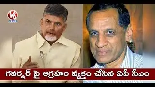 Attack On YS Jagan: AP CM Chandrababu Fires On Governor Narasimhan | AP | V6 News