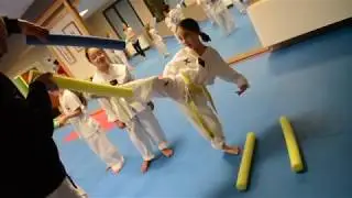 Allenamento  Taekwondo spostamenti e calci base-Antonio Lussu