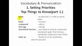 Setting Goals Business Financial ESL English Lesson