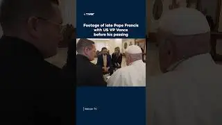 One of the last footage of Pope Francis before he passed away